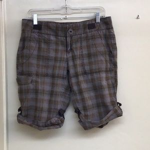 Free people Plaid shorts